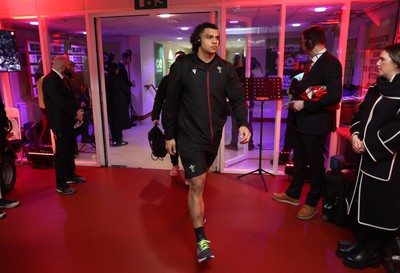 100324 - Wales v France - Guinness 6 Nations Championship - Mackenzie Martin of Wales arrives at the stadium