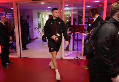 100324 - Wales v France - Guinness 6 Nations Championship - Mason Grady of Wales arrives at the stadium