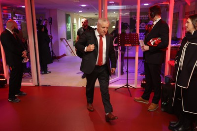 100324 - Wales v France - Guinness 6 Nations Championship - Wales Head Coach Warren Gatland arrives at the stadium