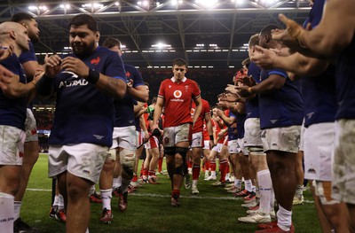 100324 - Wales v France - Guinness 6 Nations Championship - Dafydd Jenkins of Wales at full time