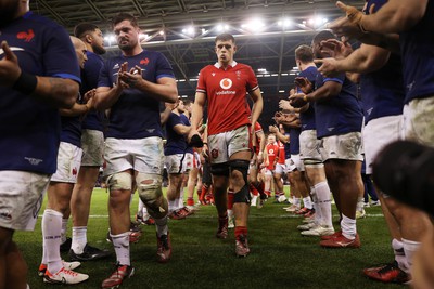 100324 - Wales v France - Guinness 6 Nations Championship - Dafydd Jenkins of Wales at full time