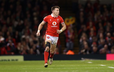 100324 - Wales v France - Guinness 6 Nations Championship - Josh Adams of Wales 