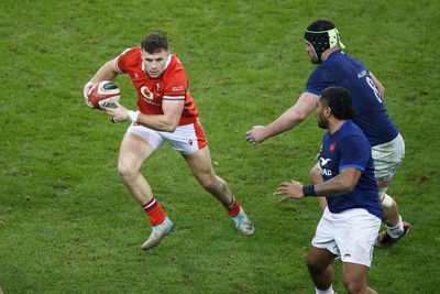 100324 - Wales v France - Guinness Six Nations - Mason Grady of Wales