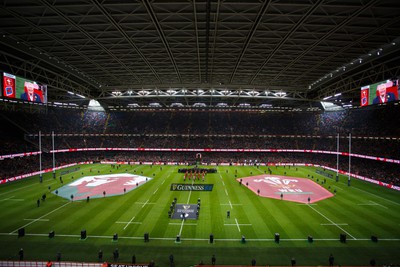 100324 - Wales v France - Guinness Six Nations - General view inside Principality Stadium