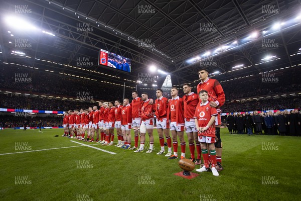 100324 - Wales v France - Guinness 6 Nations Championship - Wales anthem