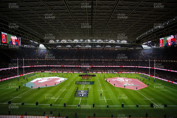 100324 - Wales v France - Guinness Six Nations - General view inside Principality Stadium