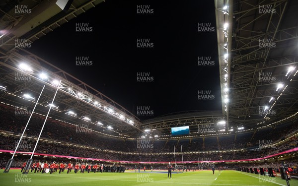 110322 Wales v France, Guinness Six Nations 2022 - A general view of the Principality Stadium ahead of the start of the match