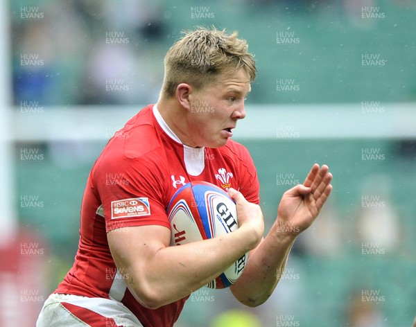 120513 - Wales v France - Bowl Final - HSBC Sevens World Series - James Davies of Wales