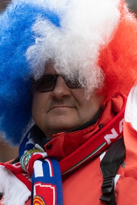 150226 - Wales v France - Guinness Six Nations - Fans in Cardiff City Centre ahead of the game 