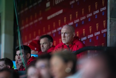 150226 - Wales v France - Wales Coach Steve Tandy looks on during the game 