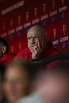 150226 - Wales v France - Wales Coach Steve Tandy looks on during the game 