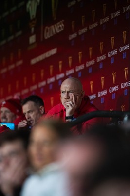 150226 - Wales v France - Wales Coach Steve Tandy looks on during the game 