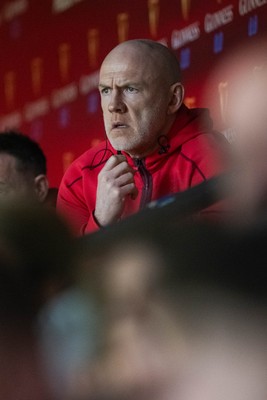 150226 - Wales v France - Wales Coach Steve Tandy looks on during the game 