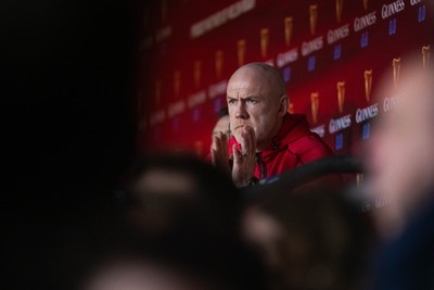 150226 - Wales v France - Wales Coach Steve Tandy looks on during the game 