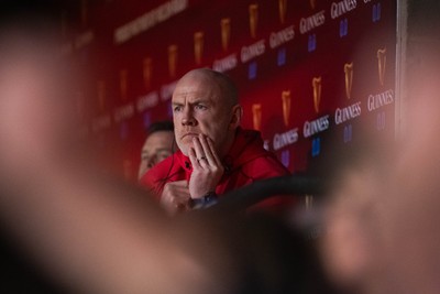150226 - Wales v France - Wales Coach Steve Tandy looks on during the game 