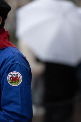 150226 - Wales v France - Guinness Six Nations - Fans in Cardiff City Centre ahead of the game 