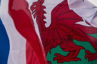 150226 - Wales v France - Guinness Six Nations - Fans in Cardiff City Centre ahead of the game 