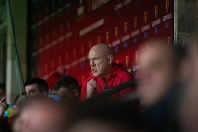 150226 - Wales v France - Wales Coach Steve Tandy looks on during the game 