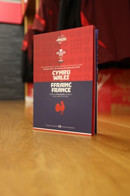 150226 - Wales v France - Guinness Six Nations Championship - Wales dressing room before the game