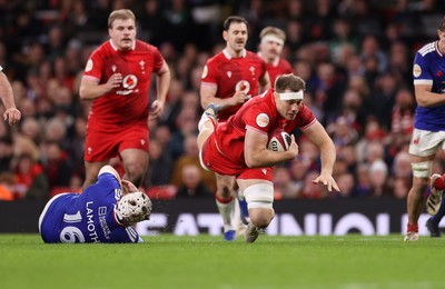 150226 - Wales v France - Guinness Six Nations Championship - Ben Carter of Wales 