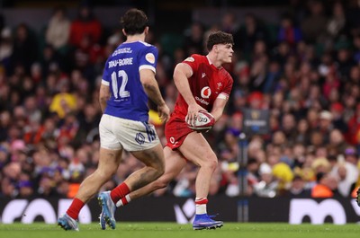 150226 - Wales v France - Guinness Six Nations Championship - Eddie James of Wales 