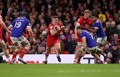 150226 - Wales v France - Guinness Six Nations Championship - Jarrod Evans of Wales 