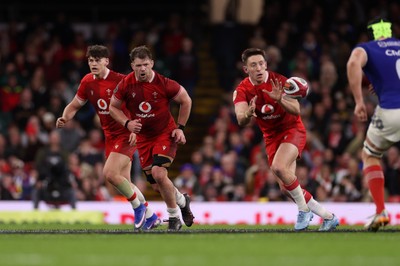 150226 - Wales v France - Guinness Six Nations Championship - Josh Adams of Wales 