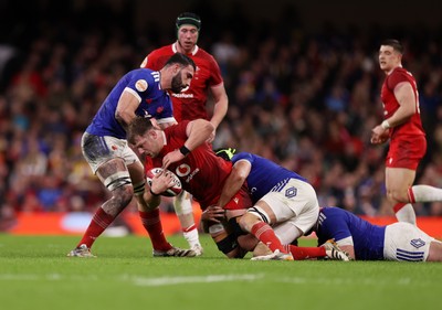150226 - Wales v France - Guinness Six Nations Championship - Olly Cracknell of Wales 