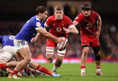 150226 - Wales v France - Guinness Six Nations Championship - Taine Plumtree of Wales 