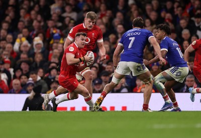 150226 - Wales v France - Guinness Six Nations Championship - Jarrod Evans of Wales 