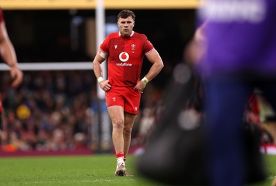 150226 - Wales v France - Guinness Six Nations Championship - Mason Grady of Wales 