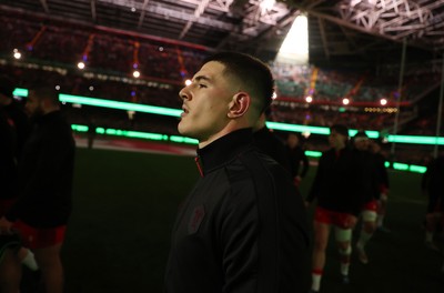 150226 - Wales v France - Guinness Six Nations Championship - Joe Hawkins of Wales 