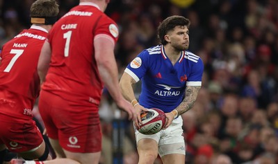 150226 - Wales v France, 2026 Guinness Six Nations - Matthieu Jalibert of France 