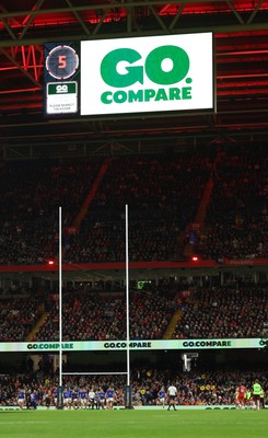 150226 - Wales v France, 2026 Guinness Six Nations - Go Compare Shoot Clock