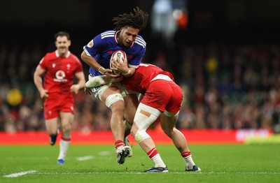 150226 - Wales v France, 2026 Guinness Six Nations - Michael Guillard of France 
