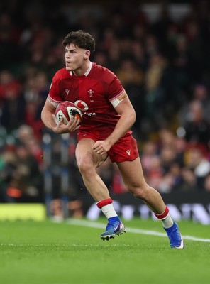 150226 - Wales v France, 2026 Guinness Six Nations - Eddie James of Wales 