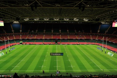 150226 - Wales v France - Guinness Six Nations - General view inside Principality Stadium before the match