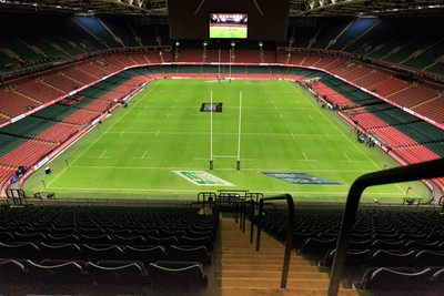 150226 - Wales v France - Guinness Six Nations - General view inside Principality Stadium before the match