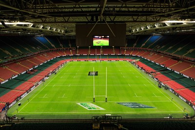 150226 - Wales v France - Guinness Six Nations - General view inside Principality Stadium before the match