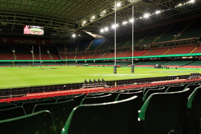 150226 - Wales v France - Guinness Six Nations - General view inside Principality Stadium before the match
