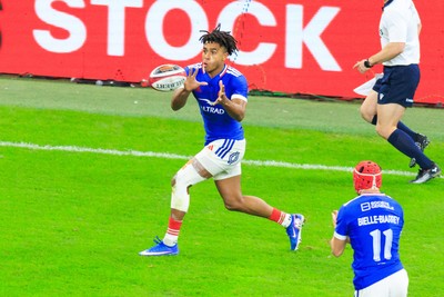 150226 - Wales v France - Guinness Six Nations - Theo Attissogbe of France