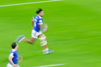 150226 - Wales v France - Guinness Six Nations - Theo Attissogbe of France goes over for a try