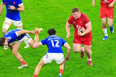 150226 - Wales v France - Guinness Six Nations - Rhys Carre of Wales
