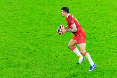 150226 - Wales v France - Guinness Six Nations - Louis Rees-Zammit of Wales