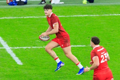 150226 - Wales v France - Guinness Six Nations - Eddie James of Wales