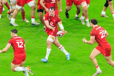 150226 - Wales v France - Guinness Six Nations - Ryan Elias of Wales