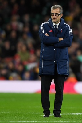 150226 - Wales v France - Guinness Men's Six Nations - France Head Coach, Fabien Galthie