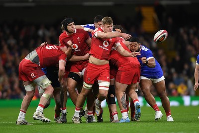 150226 - Wales v France - Guinness Men's Six Nations - Taine Plumtree of Wales