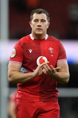 150226 - Wales v France - Guinness Men's Six Nations - Ben Carter of Wales at full time
