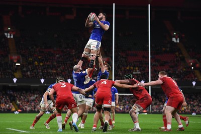 150226 - Wales v France - Guinness Men's Six Nations - France line-out